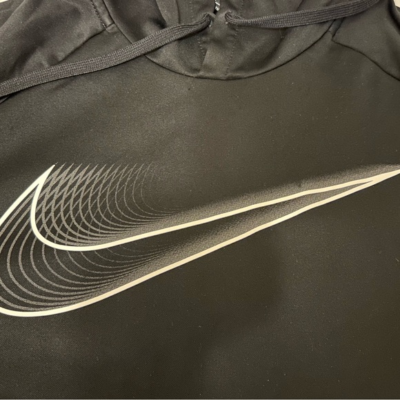 Nike Dri Fit Unique  Big Swoosh Logo Not Seen Before On EBAY Hoodie Black Size L - Picture 4 of 5